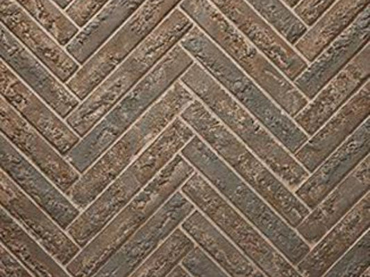 Majestic ODCOUG-42BHR Brown Premium Herringbone Interior Panels for Courtyard 42" Gas Fireplace