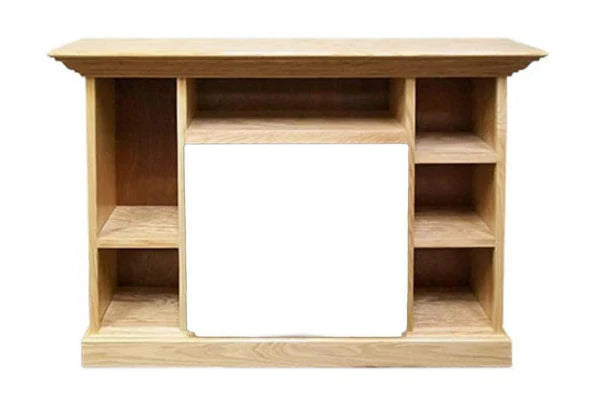 Unfinished Prestige Bookcase Mantel