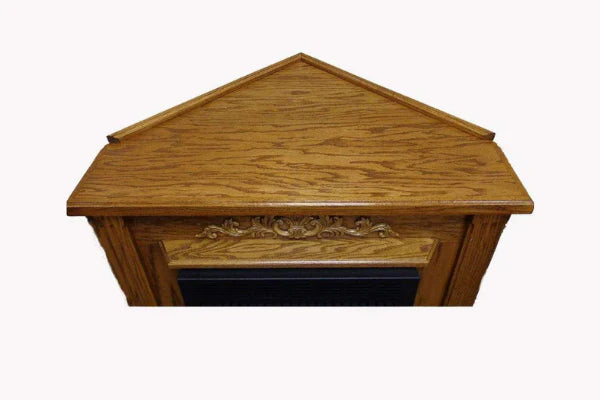 Dark Oak Corner Classic Mantel