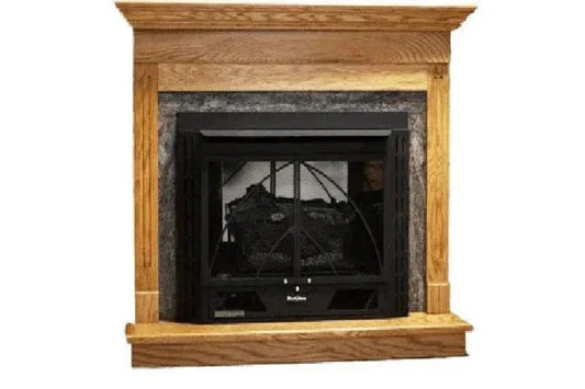 Unfinished Contemporary Corner Mantel