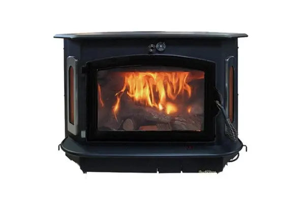 91 Catalytic wood Stove with Blower Ash Tray Black Door
