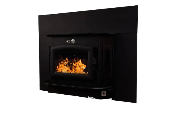 91 Catalytic wood Stove with Blower Ash Tray Black Door