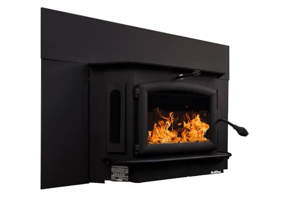91 Catalytic wood Stove with Blower Ash Tray Black Door
