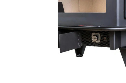 91 Catalytic wood Stove with Blower Ash Tray Black Door