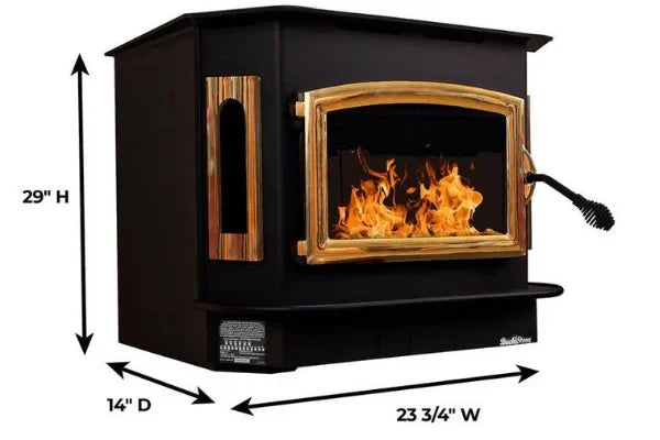 Model 81 Non Catalytic wood Stove with Gold Door