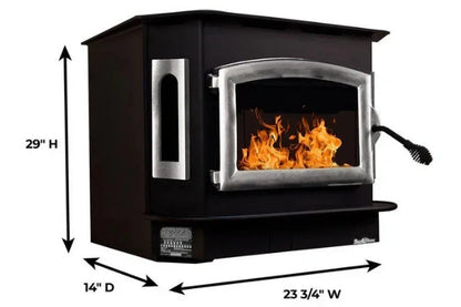 Model 81 Non Catalytic wood Stove with Pewter Door
