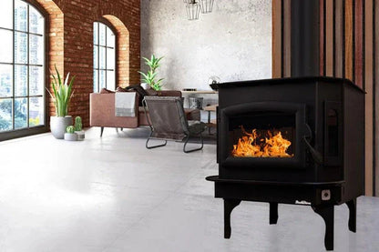 Model 81 Non Catalytic wood Stove with Black Door