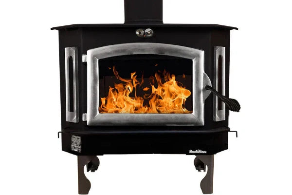 91 catalytic wood stove with blower Ash Tray Pewter Door