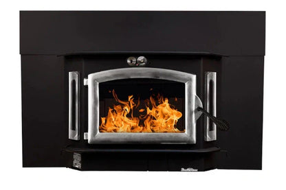 91 catalytic wood stove with blower Ash Tray Pewter Door