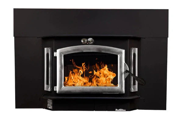 91 catalytic wood stove with blower Ash Tray Pewter Door