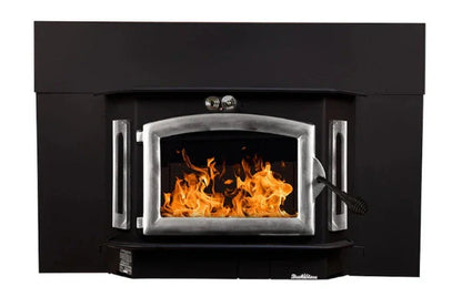 91 catalytic wood stove with blower Ash Tray Pewter Door