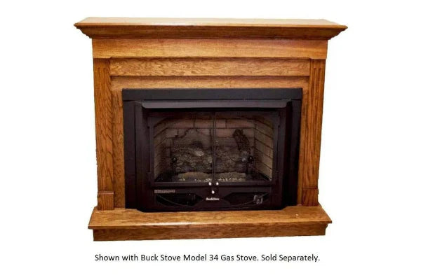 Dark Oak Contemporary Mantel