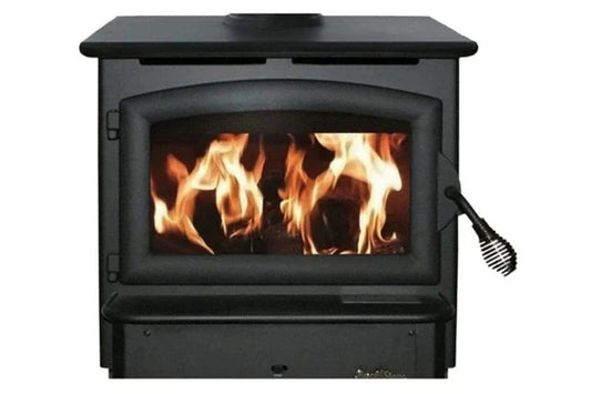 model 21-non catalytic wood stove with black door