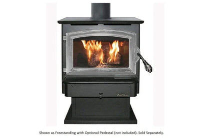 model 21-non catalytic wood stove with black door