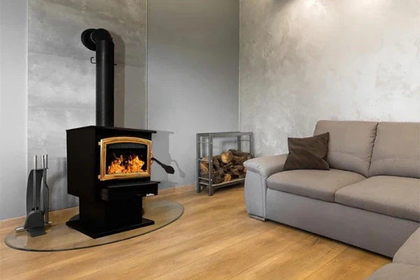 Model 21-Non Catalytic wood Stove with Gold Door