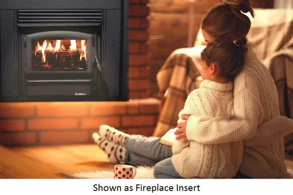 Model ZC21 Zero Clearance Non Catalytic wood Stove with Black Door