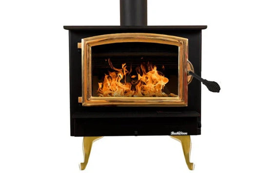74 Non Catalytic wood Stove with Gold Door
