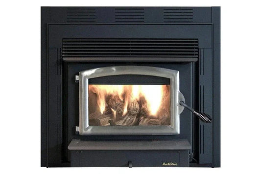 74ZC Zero Clearance Non Catalytic wood Stove with Pewter Door