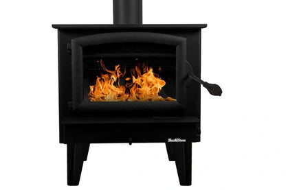 74 Non Catalytic wood Stove with Black Door