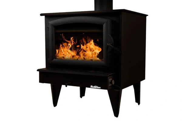 74 Non Catalytic wood Stove with Black Door