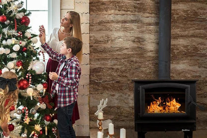 74 Non Catalytic wood Stove with Black Door