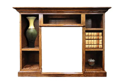 Dark Oak Prestige Bookcase Mantel