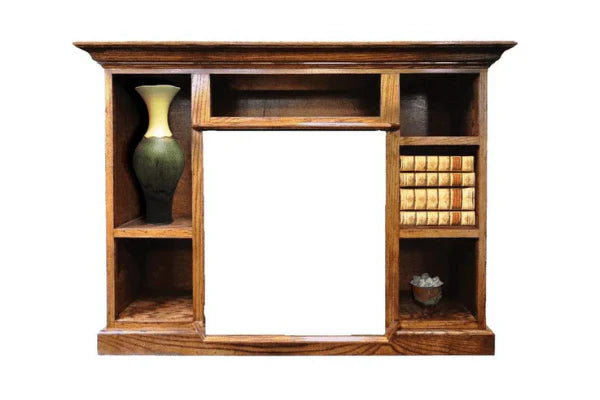 Dark Oak Prestige Bookcase Mantel