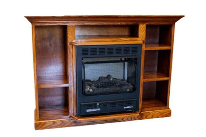 Dark Oak Prestige Bookcase Mantel