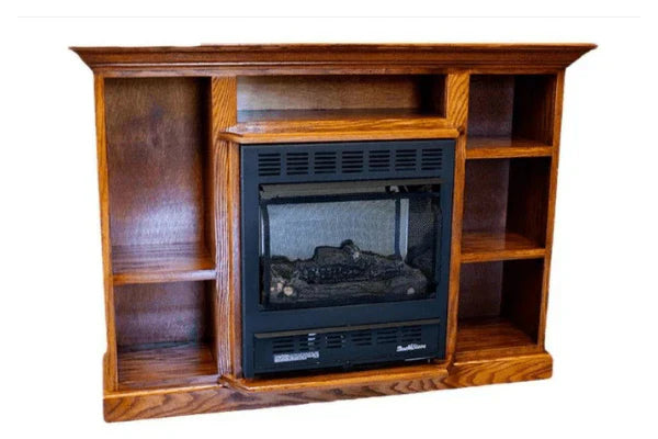 Dark Oak Prestige Bookcase Mantel