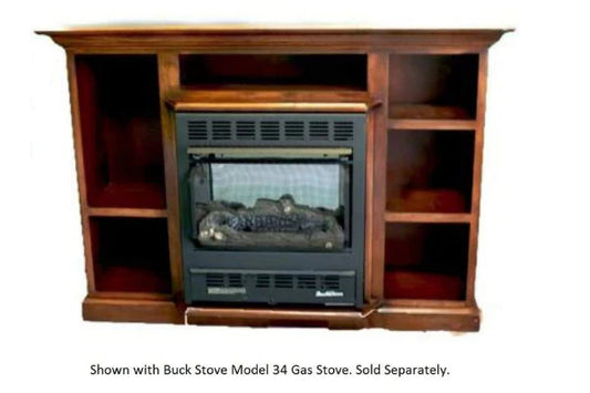 Black Prestige Bookcase Mantel