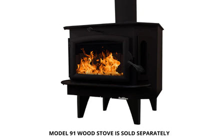 Small Black Straight Set of 4-stove-legs
