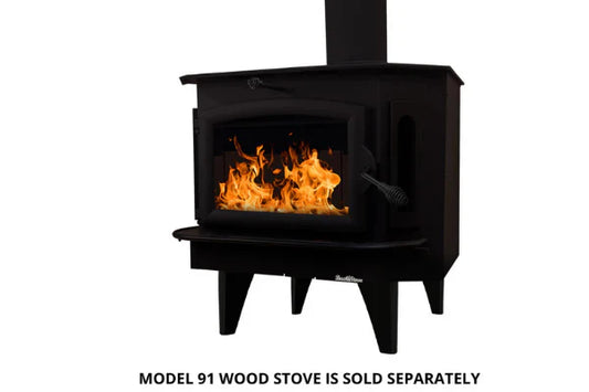 Small Black Straight Set of 4-stove-legs