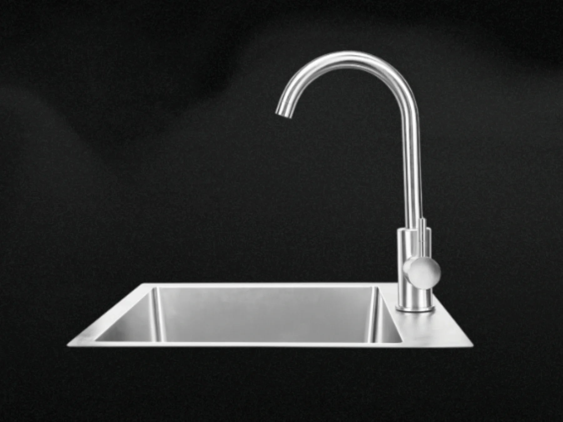 24" SS Sink & faucet Under & Over Mount - All In one Kit