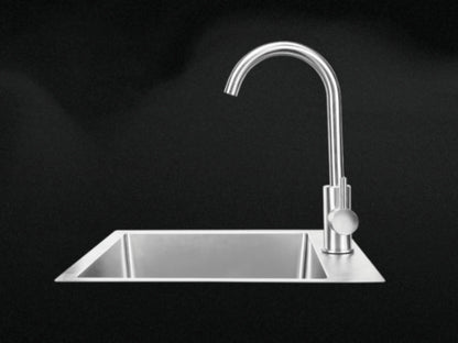 24" SS Sink & faucet Under & Over Mount - All In one Kit