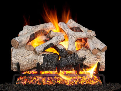 Real Fyre Charred Evergreen Oak 18/24/30" Direct Vent Gas Log Set