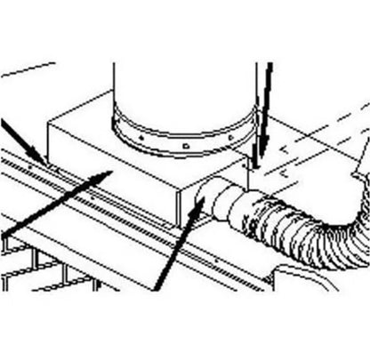 Superior 8" Cold Air Collar Kit Chimney for 8" Wood Burning Chimney