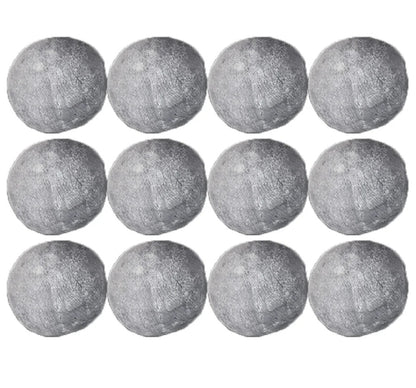 Grand Canyon 12 Inch 2 Inch 12 Pc Grey Cannon Ball Set Fire Media