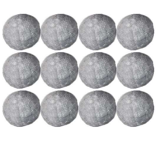 Grand Canyon 12 Inch 2 Inch 12 Pc Grey Cannon Ball Set Fire Media