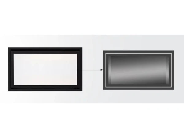 Majestic Pewter Clean Face Trim for Echelon II 60" Gas Fireplace