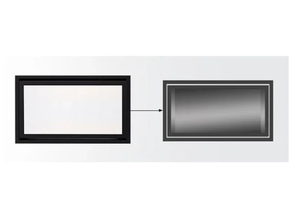 Majestic CFTF-42-BK Black Clean Face Trim Jade 42" Gas Fireplace
