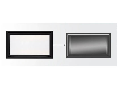 Majestic CFTF-42-BK Black Clean Face Trim Jade 42" Gas Fireplace