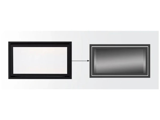 Majestic CFTF-42-BK Black Clean Face Trim Jade 42" Gas Fireplace