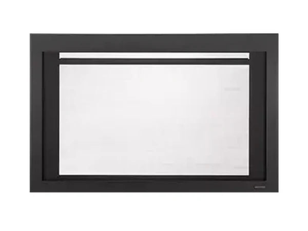 Majestic Black Clean Screen Front for Jasper, Ruby and Trilliant 25" Gas Fireplace Inserts