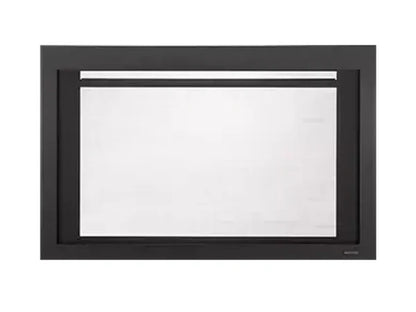 Majestic Black Clean Screen Front for Jasper, Ruby and Trilliant 25" Gas Fireplace Inserts