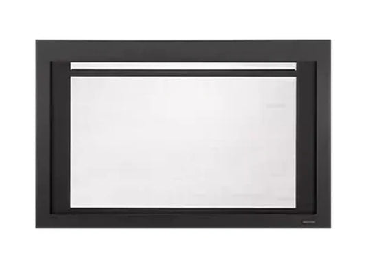 Majestic Black Clean Screen Front for Jasper, Ruby and Trilliant 25" Gas Fireplace Inserts