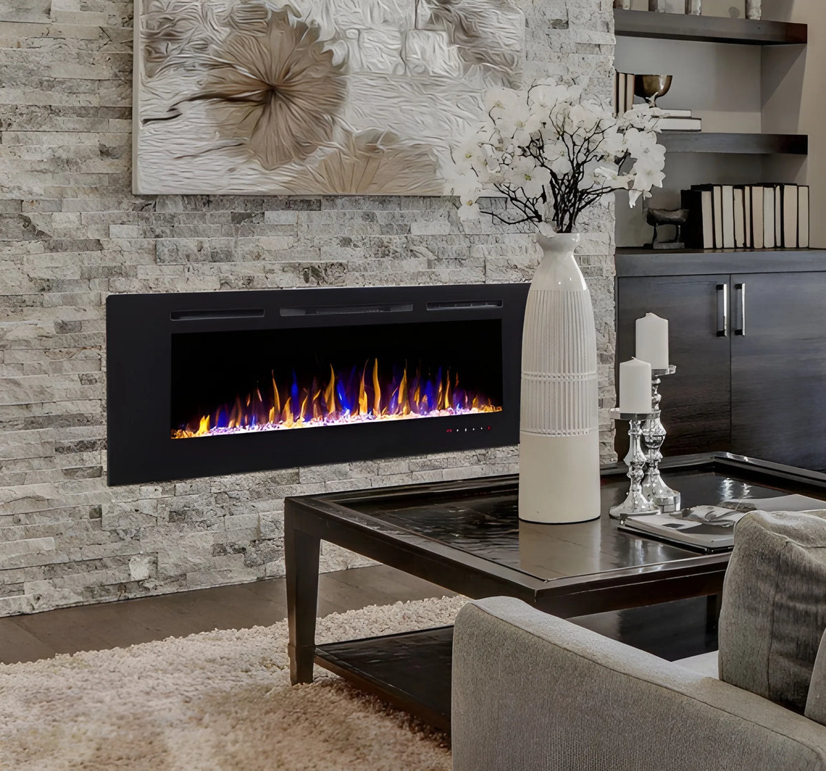 Modern Flames Challenger 60" Built-in Linear Electric Fireplace