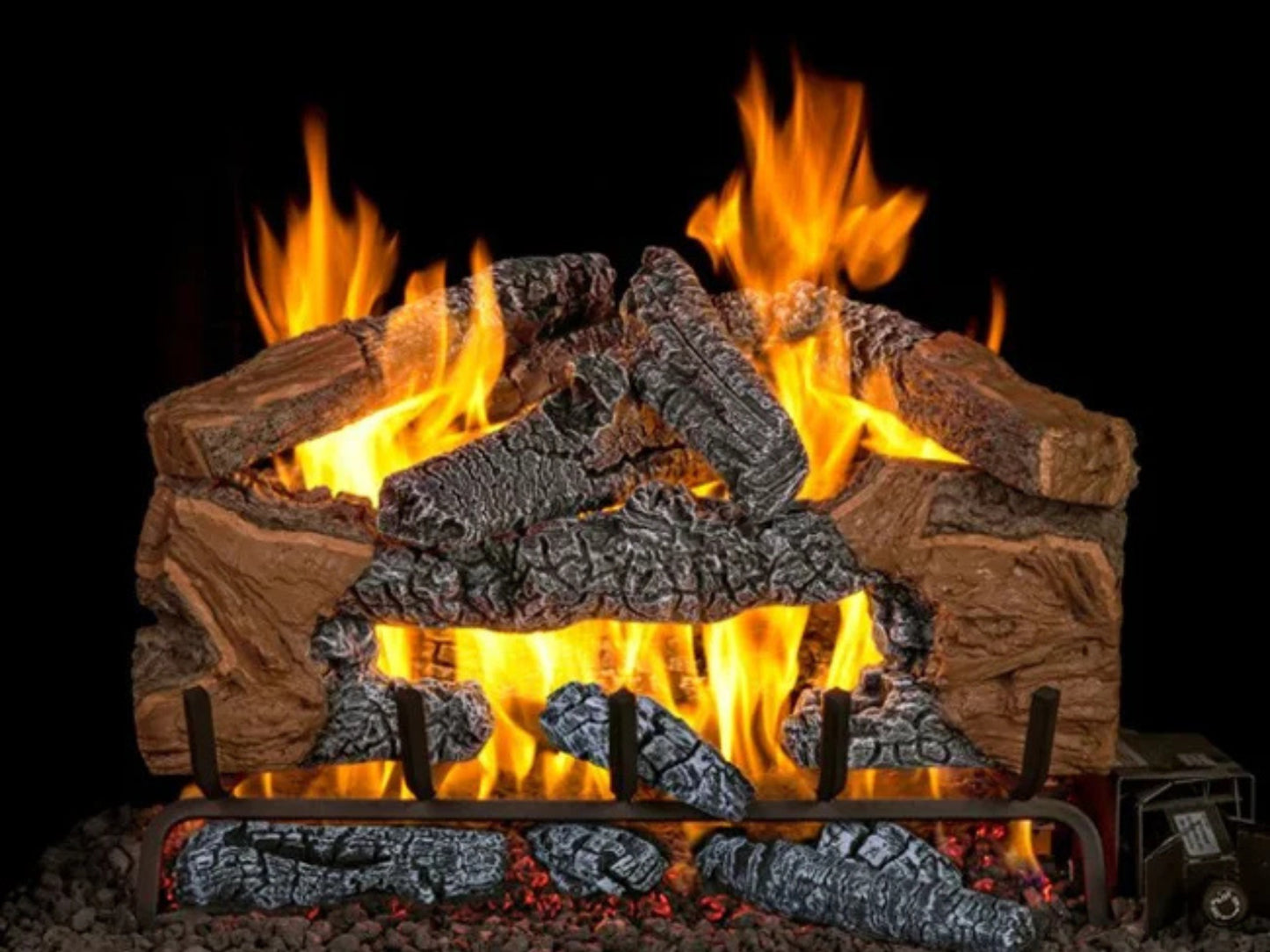 Charred Cinder Split Logs Only