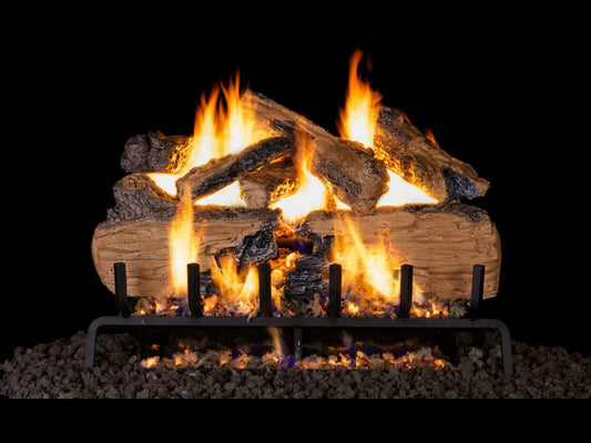 Real Fyre Charred Split 36" Vented Gas Log Set