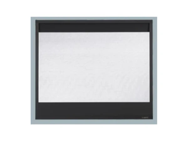 Majestic Black Decorative Mesh 42" Screen Front for Meridian Series, Pearl II See-Through & Quartz Platinum Fireplaces