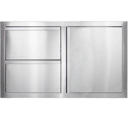 Deluxe 2-Drawer with Single Access Door Combo